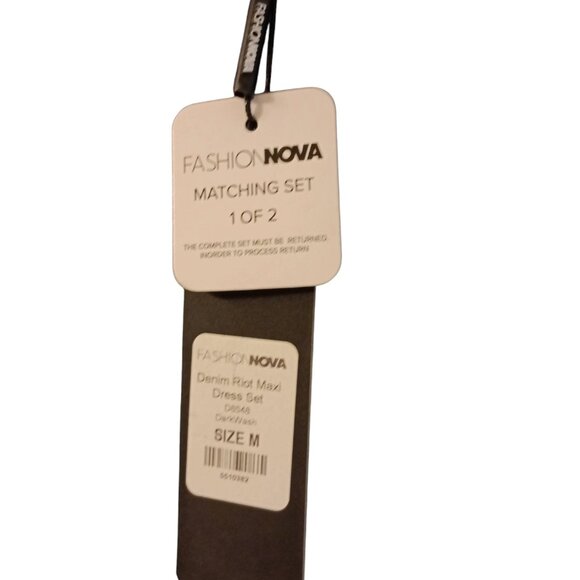 Denim Riot Maxi Dress - Picture 2 of 5